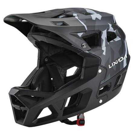 Anself Full Face Mountain Bike Helmet Adult Racing Downhill MTB Helmet with Visor - Sports Supplies Online Store