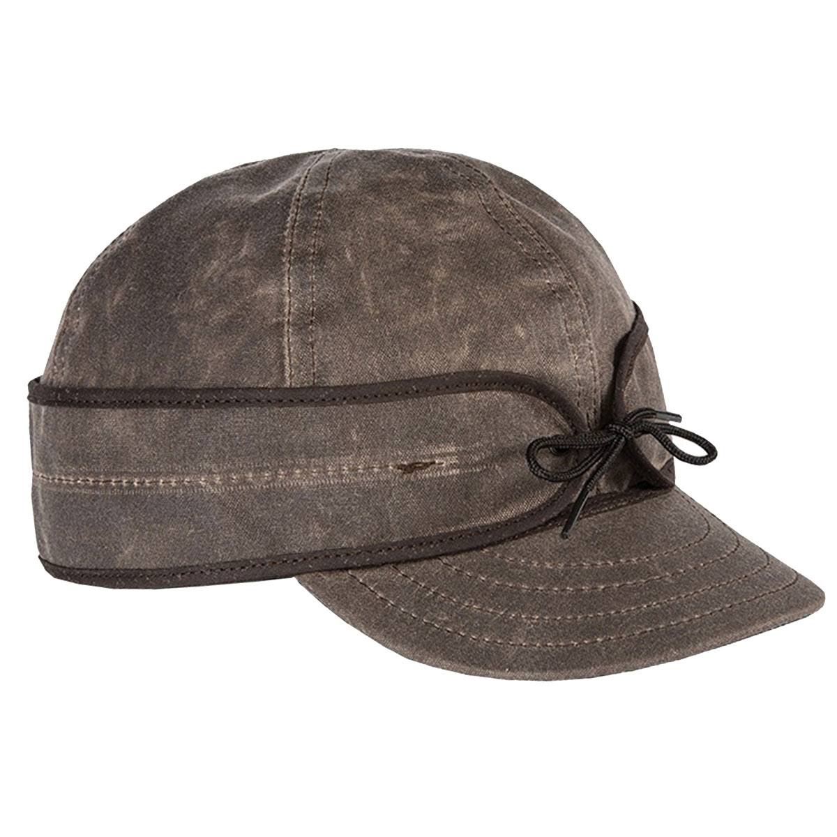 Stormy Kromer Waxed Cotton Cap Dark Oak - 7 5/8