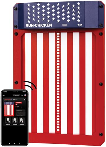 RUN-CHICKEN Door (USA Special) Automatic Chicken Coop Door, Chicken Coop Door, Battery Powered, Run Chicken Automatic Door, Aluminum