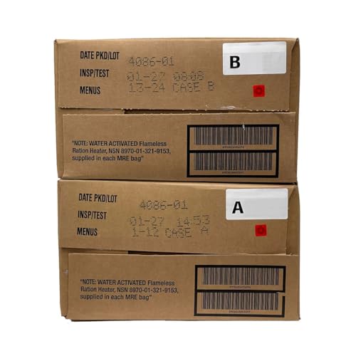 2027 Inspection Dated MRE (Meals-Ready-To-Eat) Case &ndash; Military MRE Random Case "A or B "