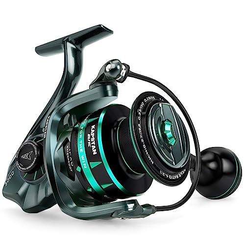 KastKing Kapstan Elite HS Saltwater Spinning Reel - IPX6 100% Waterproof – Up to 55LBs Max Drag Big Game Fishing Reel - 6.2:1 High Speed