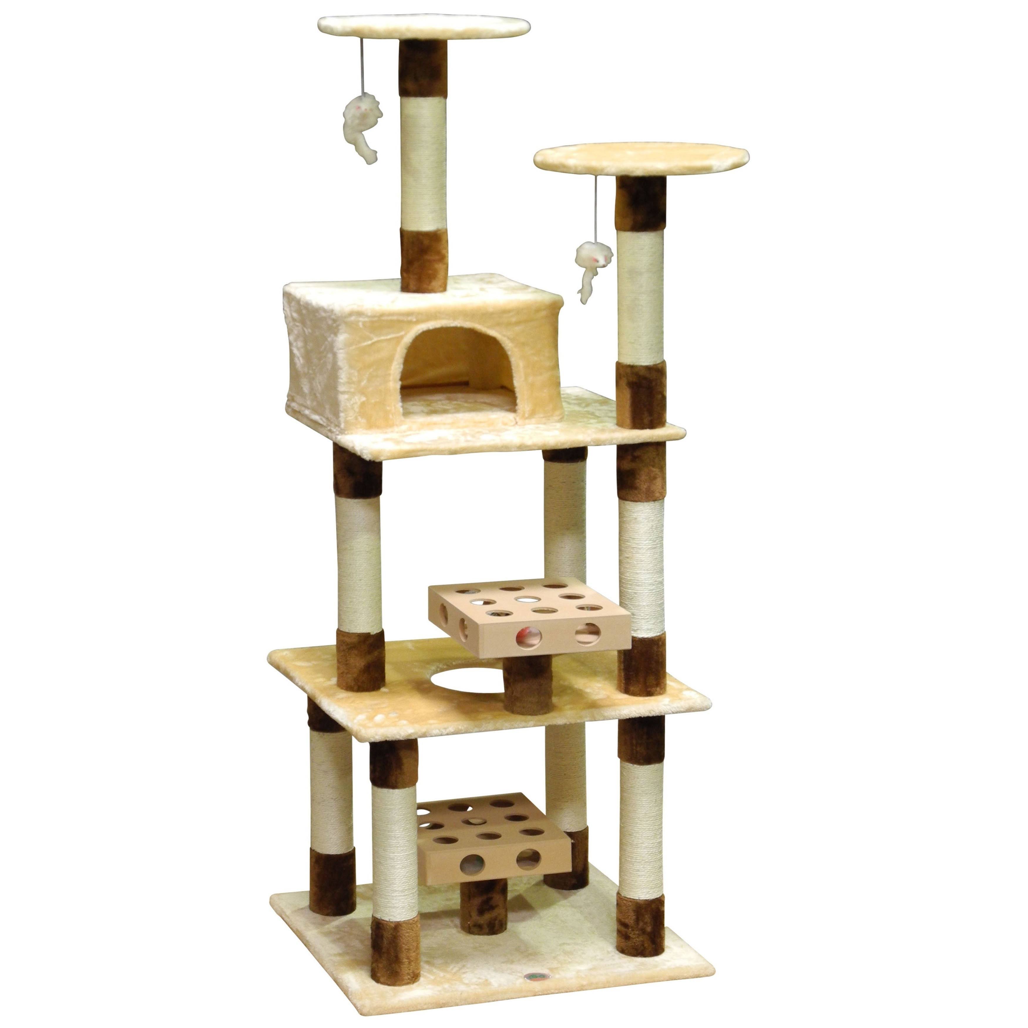 Go Pet Club IQ Busy Box 73.5 in. Cat Tree