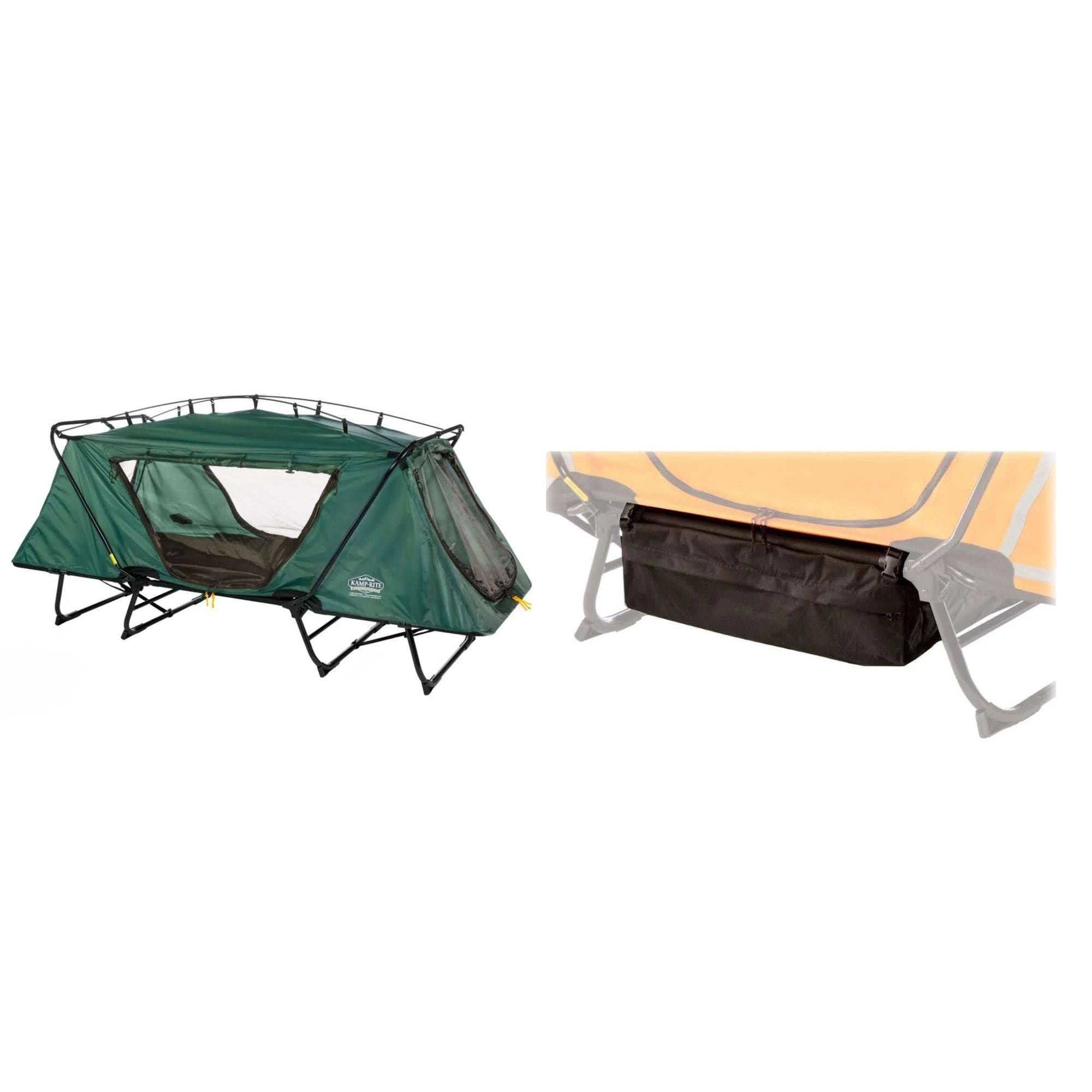 Kamp Rite Camping Gear Storage Bag Tent Cot and Outdoor Camping Bed for 1 Person