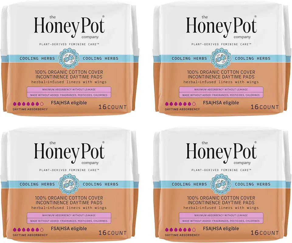 The Honey Pot Company - 64ct - Herbal Pads for Women
