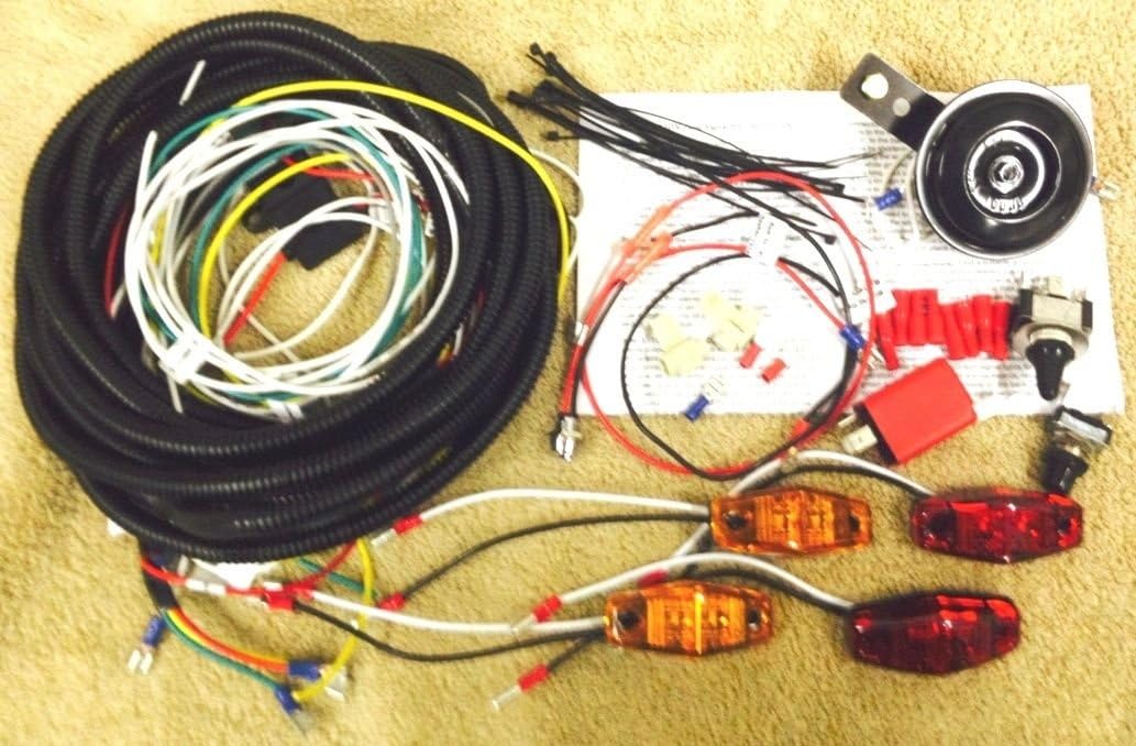 UTV/SXS/ATV Turn Signal Kit w/HORN for Kubota RTV line Brilliant LEDs