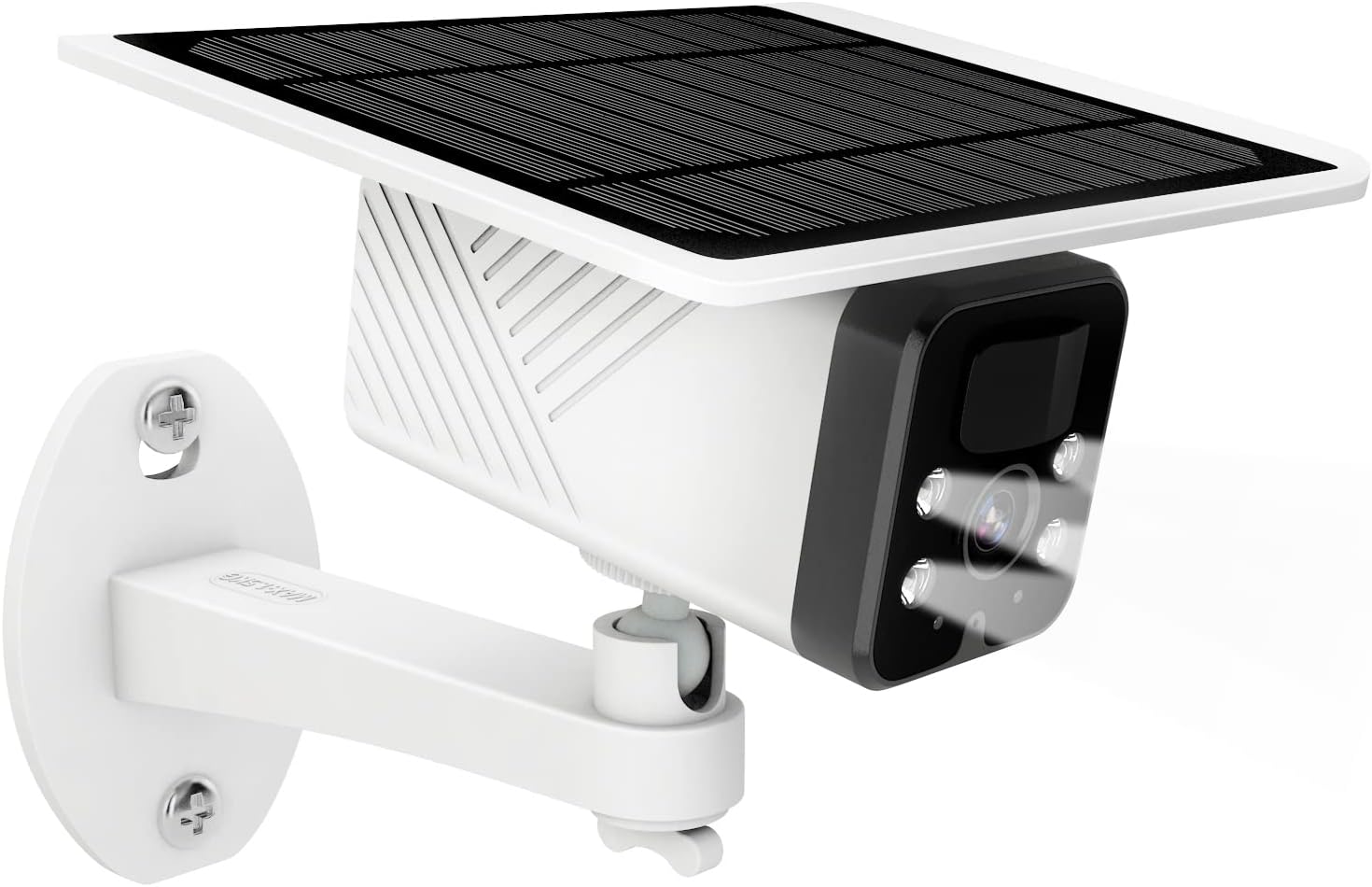 Wireless Solar Security Camera, 100% Wire-Free, 1080P Outdoor WiFi Surveillance Camera with Spotlight, Rechargeable Battery, IP67, Motion Detection