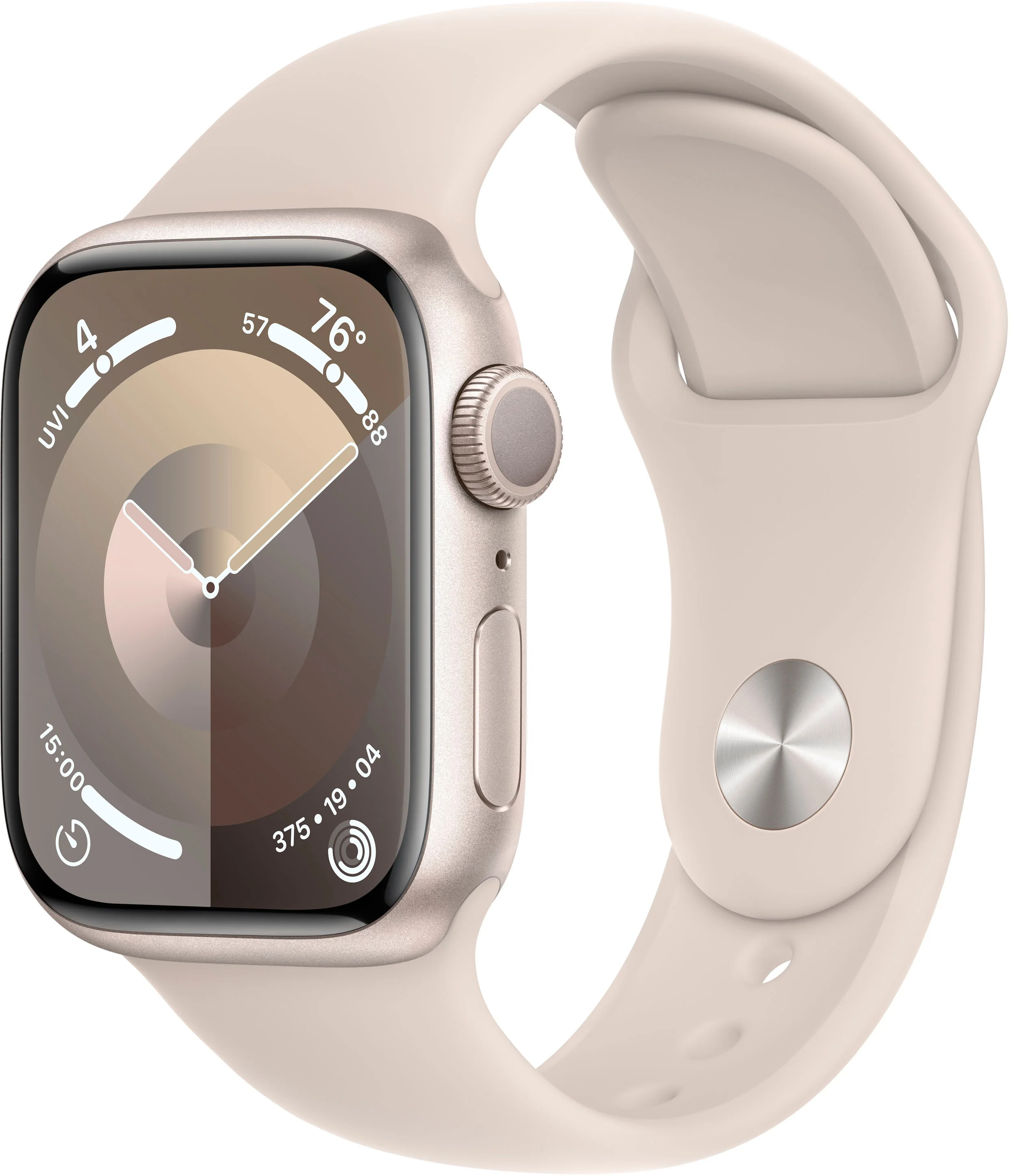 Refurbished Apple Watch Gen 9 Series 9 41mm Starlight Aluminum - Starlight Sport Band MR8T3LL/A
