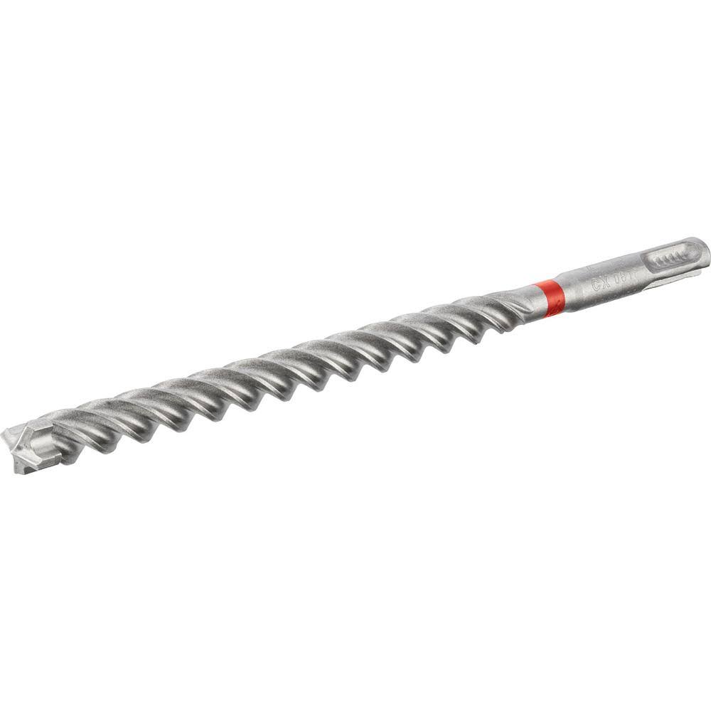 Hilti 1 in. x 10 in. TE-CX SDS-Plus Carbide Hammer Drill Bit for Masonry and Concrete Drilling 2206735