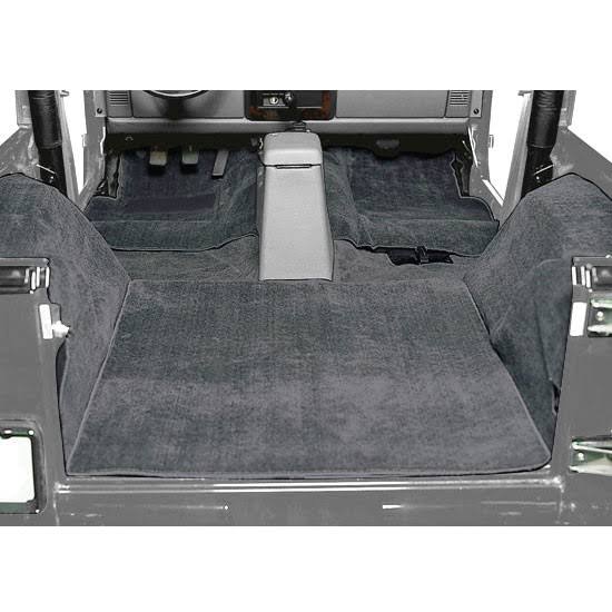 Seatz Manufacturing Jeep Seatz Deluxe Cut Pile Carpet, Complete, Charcoal | 1997-2006 Wrangler TJ, 79702-19C