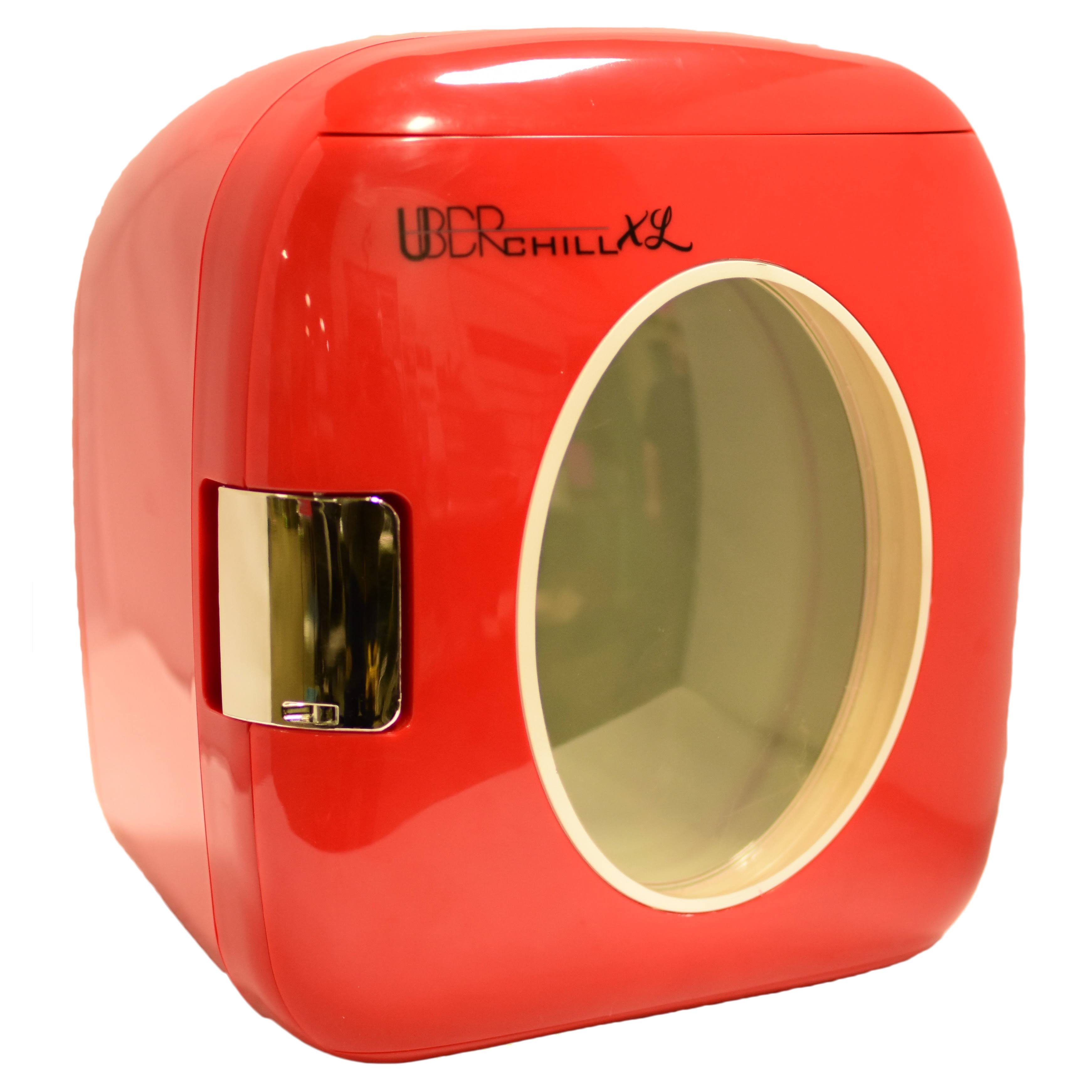 Uber Appliance UB-XL1 Chill Retro Personal 12 Can Mini Fridge - Red