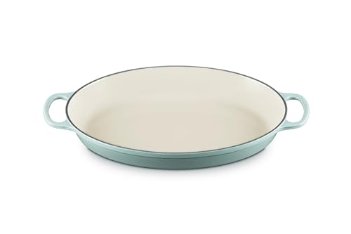 Le Creuset Enameled Cast Iron Signature Oval Baker, 3qt. Sea Salt