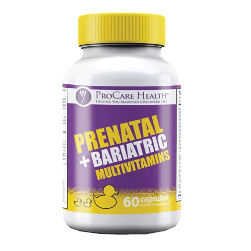 ProCare Health | Bariatric Prenatal Multivitamin Capsule | Probiotics | 60 Count | One Month Supply | 2 a Day - Kansas Nuitrition - HNZSDS