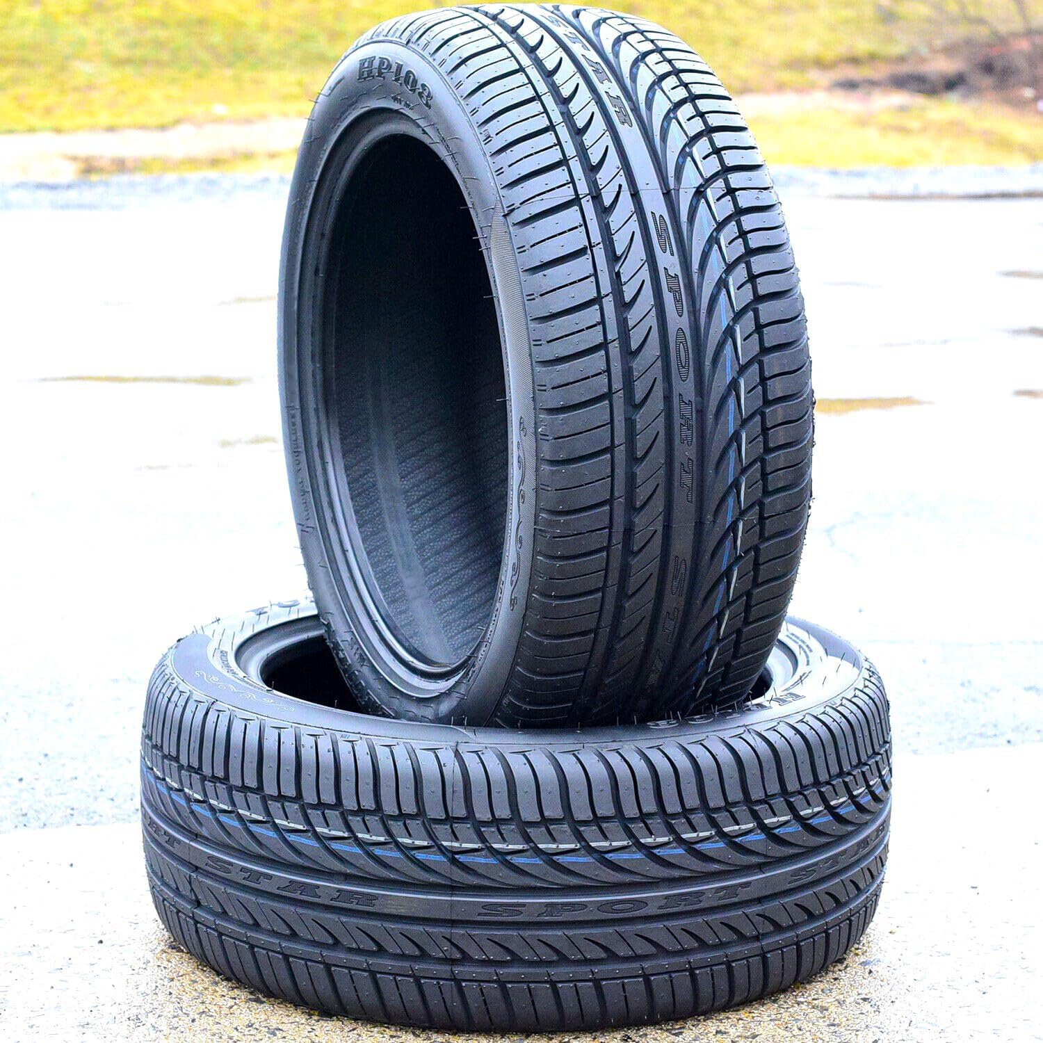 Set of 2 (TWO) Fullway HP108 All-Season Passenger Car Performance Radial Tires-205/50R16 205/50/16 205/50-16 87V Load Range SL 4-Ply BSW Black Side