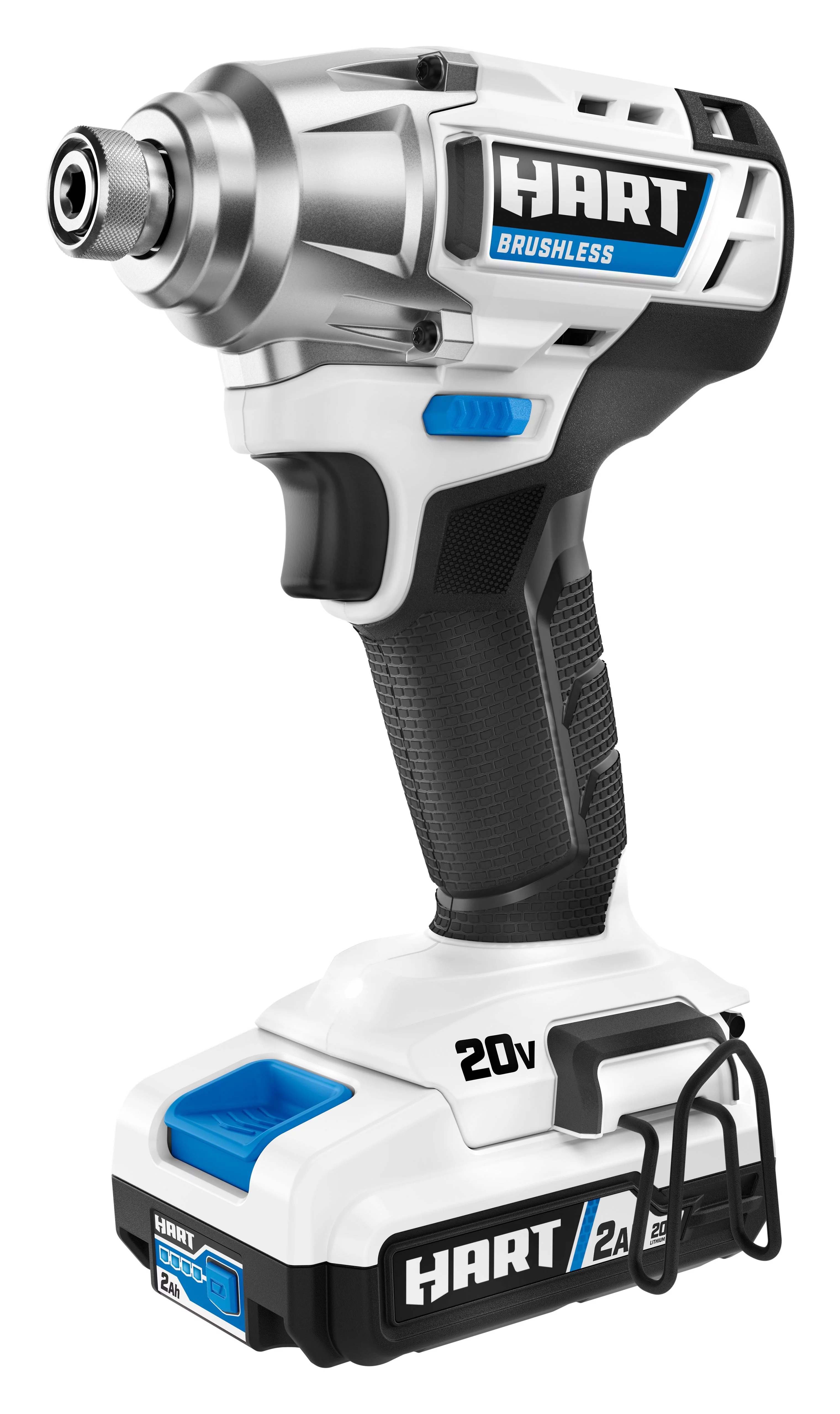 HART 20-Volt Cordless Brushless Impact Driver Kit, Gen 2