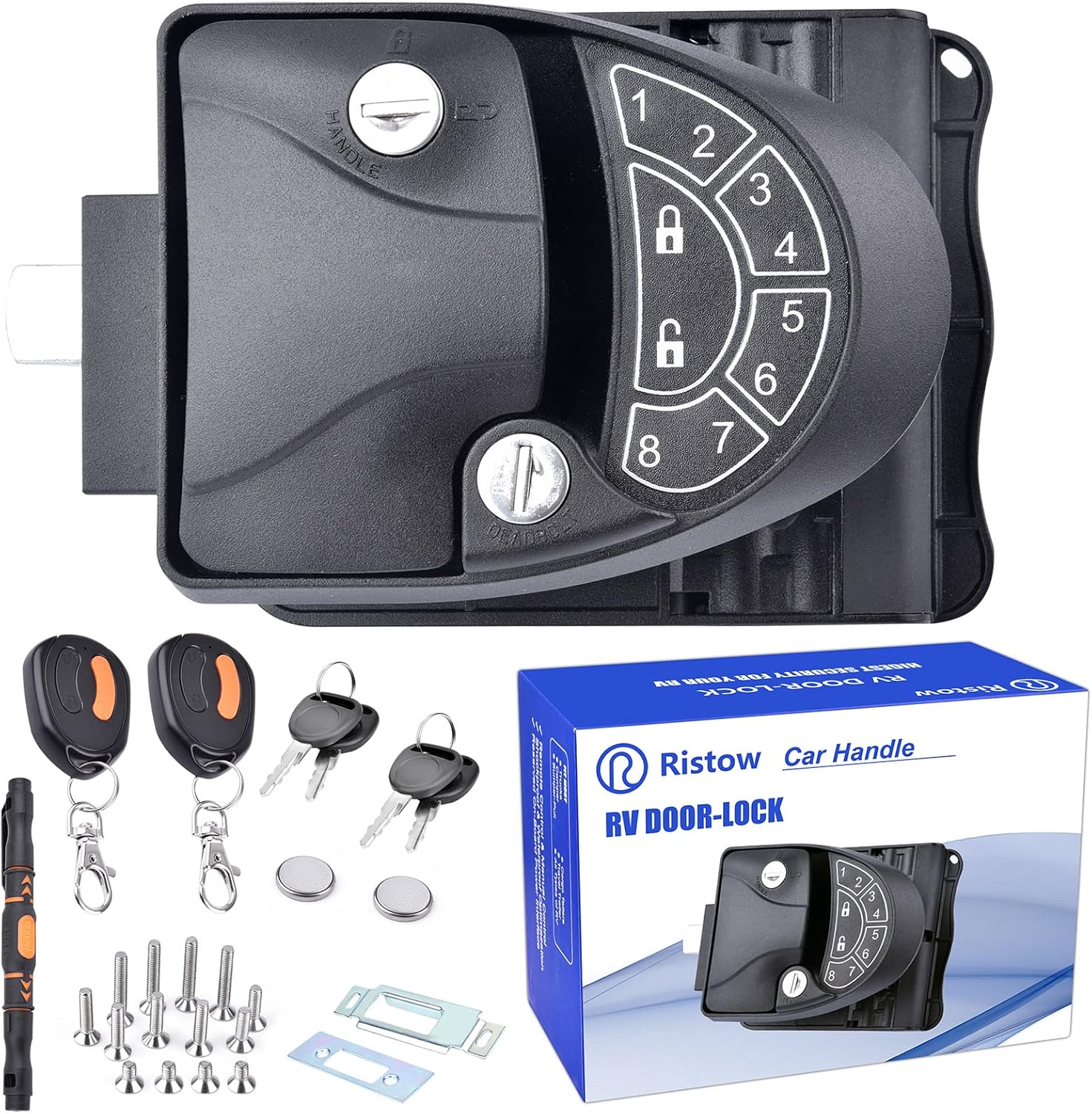 RVLIBRO by RISTOW RV Keyless Entry Door Lock, RV Door Lock with Install Tools