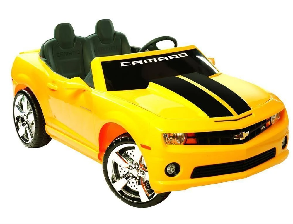 Kid Motorz 12V Two Seater Chevrolet Racing Camaro Ride-On Car Yellow