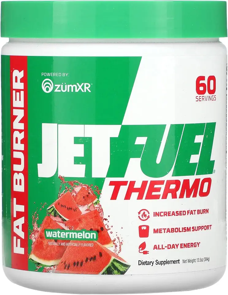 GAT SPORT JetFuel Thermo Powder for Fat Burning, ZumXR Caffeine, Carnitine, Theanine, for Men & Women (Watermelon) - Kansas Nuitrition - HNZSDS