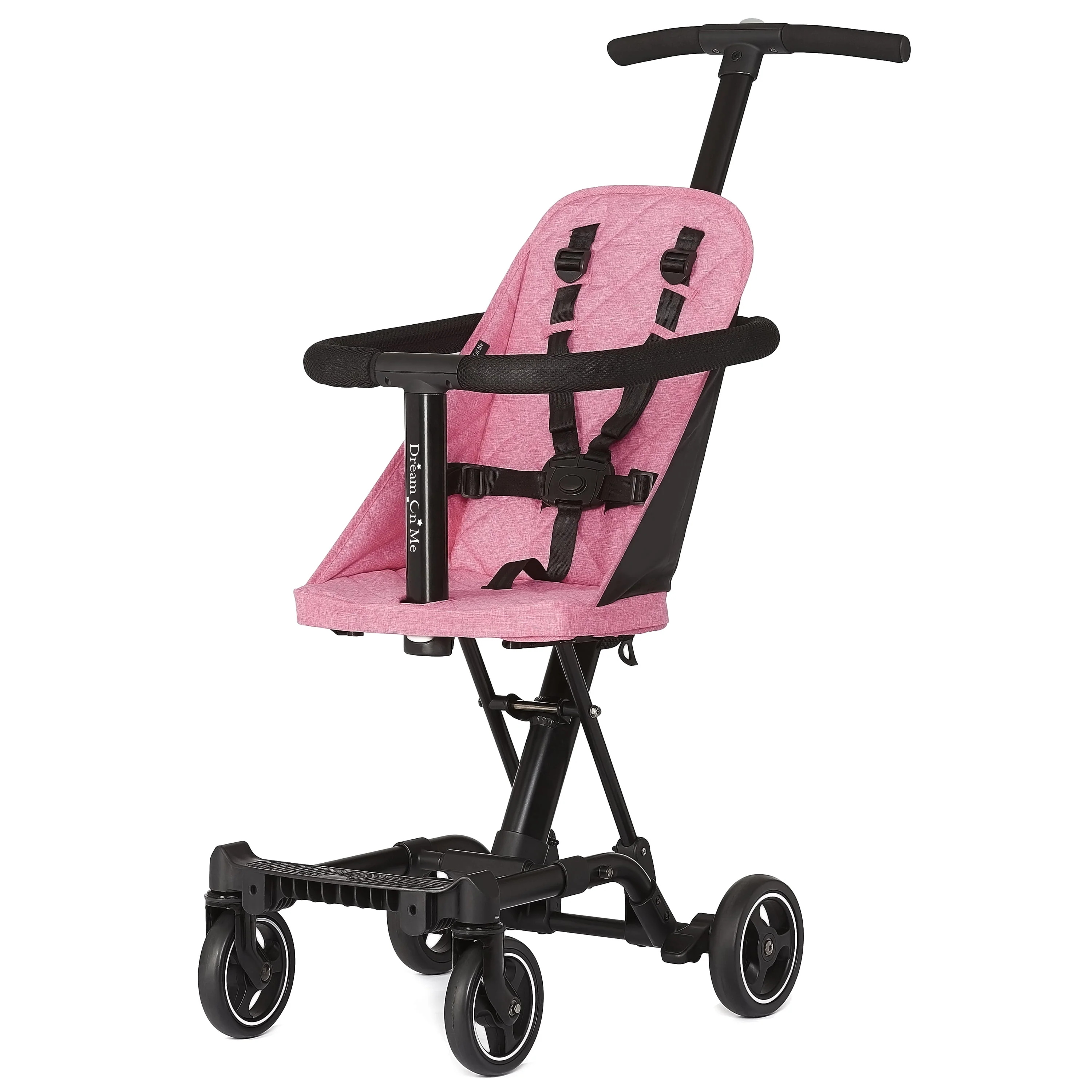 Dream On Me Coast Rider | Travel Stroller | Lightweight Stroller | Compact | Portable | Vacation Friendly Stroller, Black