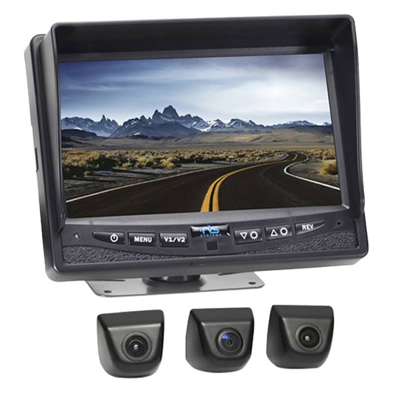 Rear View Safety RVS-MV3077N Backup Camera System - Three Camera Setup with MV1 Cameras