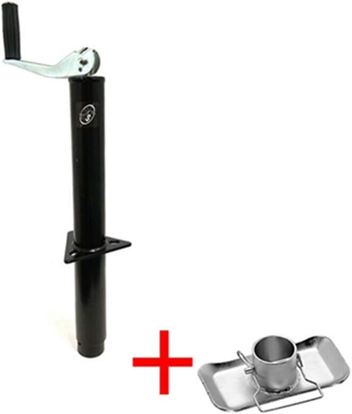 Southwest Wheel 2,000 lbs top Wind RAM A-Frame Trailer Jack w/Foot Plate Pack of 2
