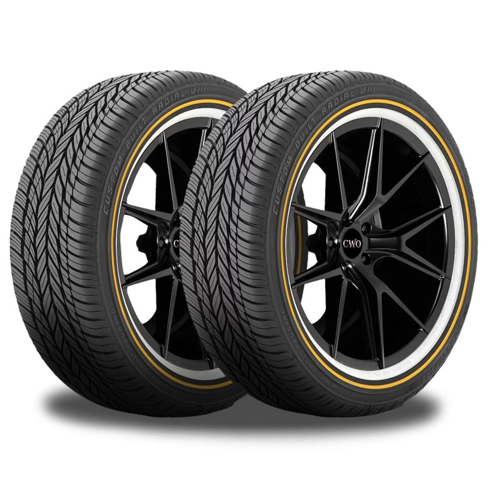 4 Vogue Custom Built Radial VIII 235/75R15 109H XL White/Gold Sidewall Tires 0.3182.991 / 235/75/15 / 2357515