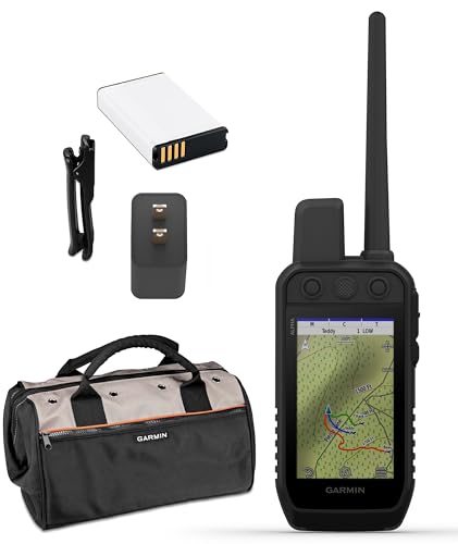 Garmin Alpha 300 (TT 25 Bundle) GPS Dog Tracking System Bundle - Multidog Tracking GPS & Remote Training Device - Includes Garmin Field Bag