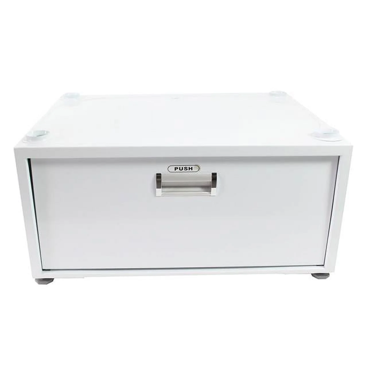 Equator Laundry Pedestal with Drawer in Black