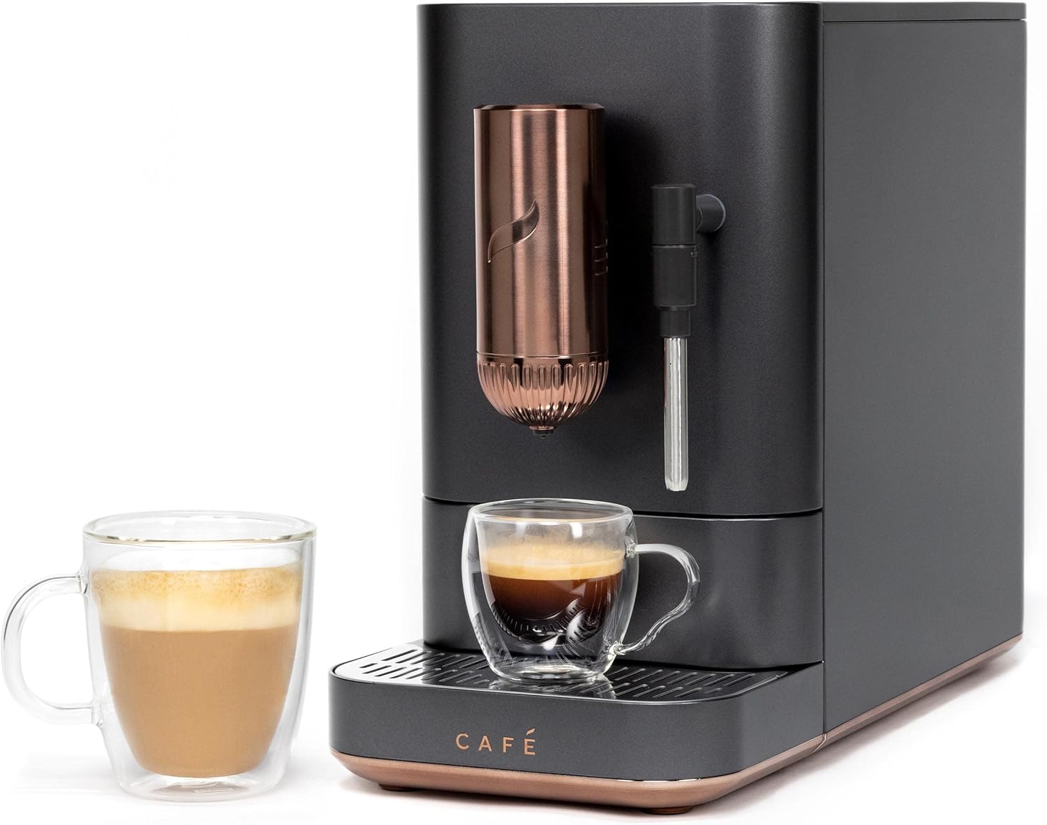 Café Affetto Automatic Espresso Machine | Brew in 90 Seconds | 20 Bar Pump Pressure for Balanced Extraction | Five Adjustable Grind Size Levels |