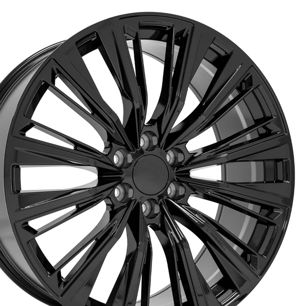 24 inch Replica Wheel Rim fits Cadillac Escalade - CA93 Black 24x10