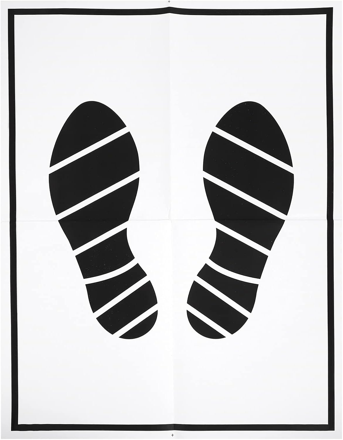 50Pcs Car Mat Paper, Floor Mats Dealership Paper Car Mats, Printed with Cute Footprint Paper Automotive for Auto Floor Protection Car Supplies