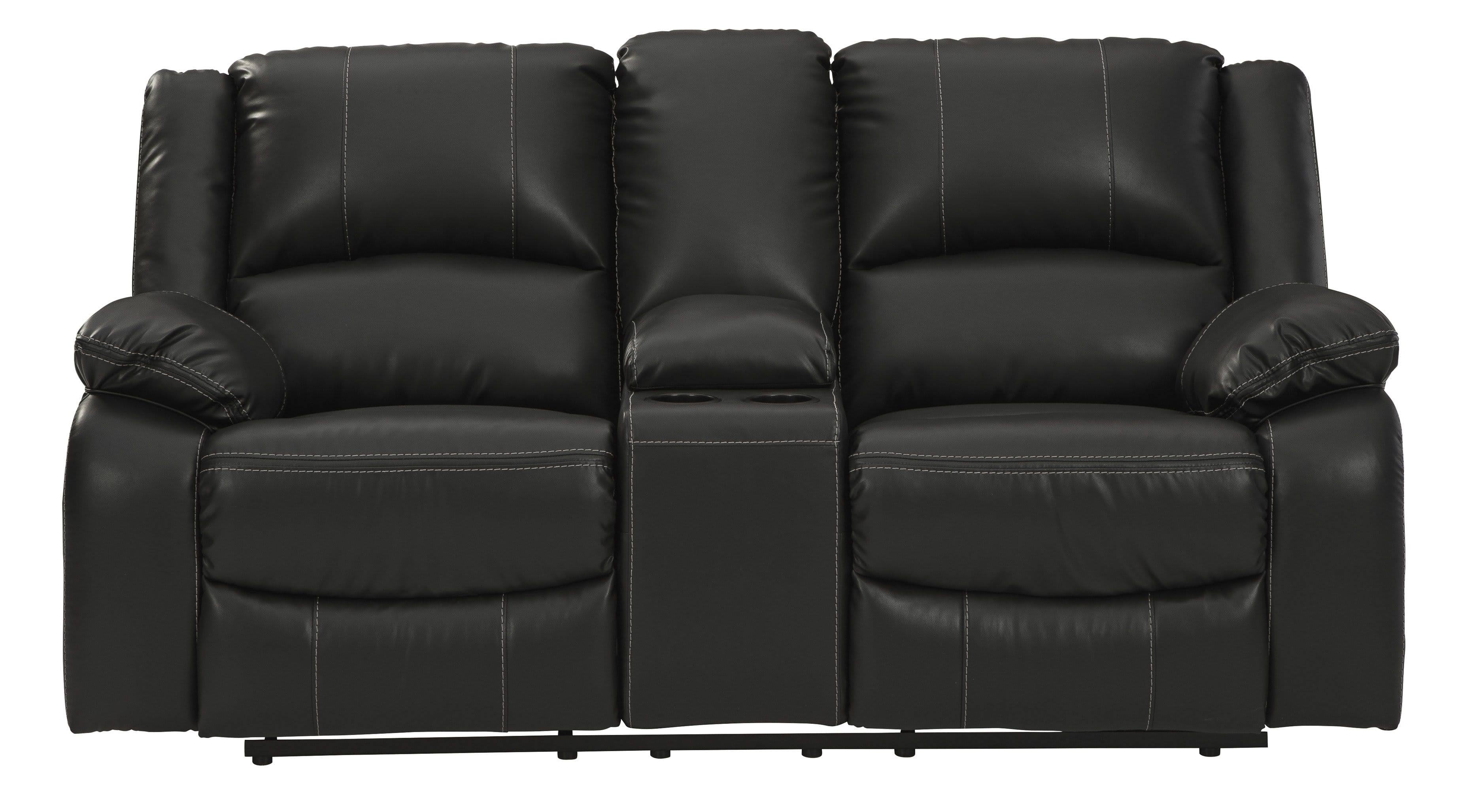 Ashley Calderwell Reclining Loveseat with Console