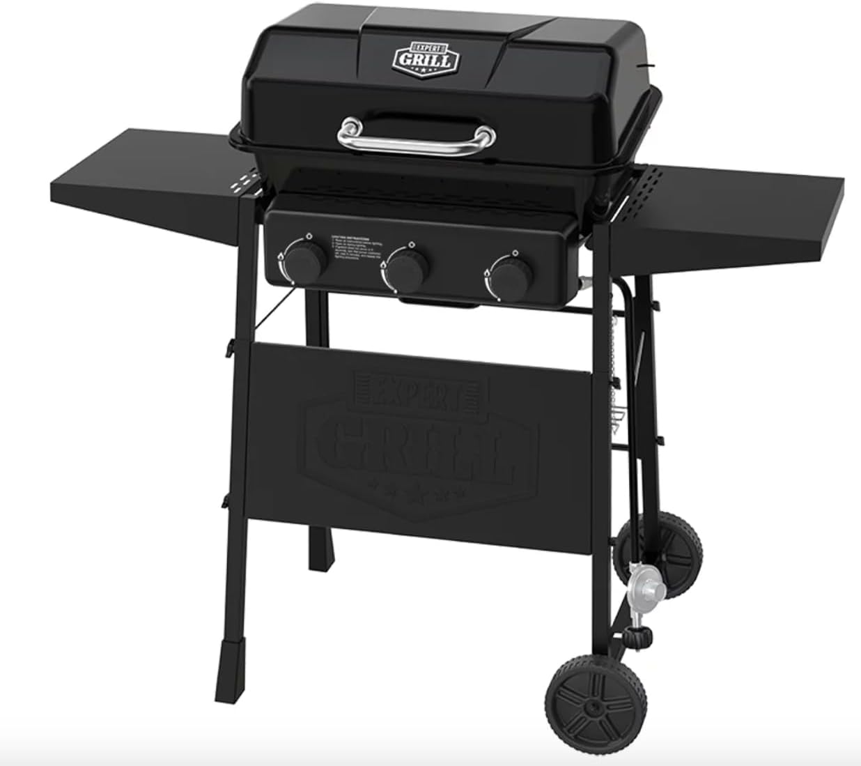Expert Grill 3 Burner Propane Gas Grill, Black