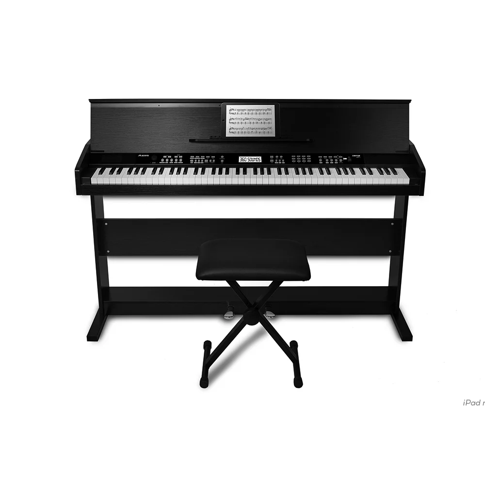 Alesis Virtue 88-Key Digital Piano With Stand and Adjustable Bench - Curated Treasures Market