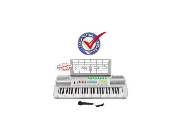 D'luca Children 49 Keys Electronic Piano Music Keyboard Silver