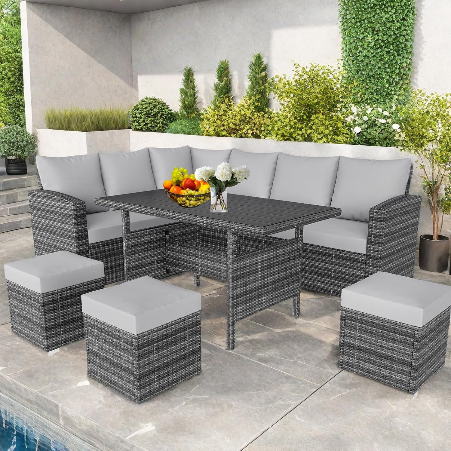 7 Pieces Outdoor Patio Furniture Set