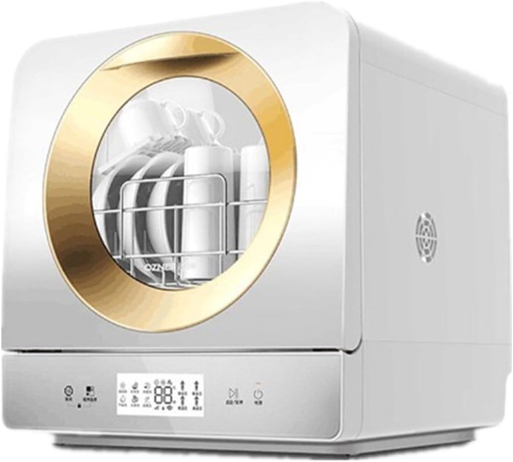 Fully Automatic Countertop Dishwasher Household Small Desktop Installation-free On-Stop Smart Dishwasher