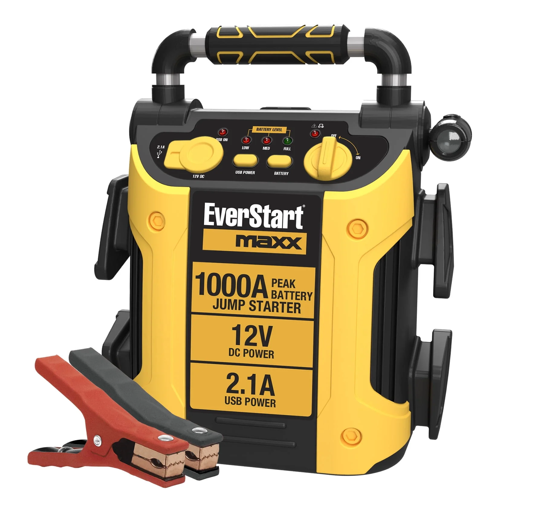 EverStart J509E 1000 Peak Amp Jump Starter, Pivoting LED Light, DC and USB Port