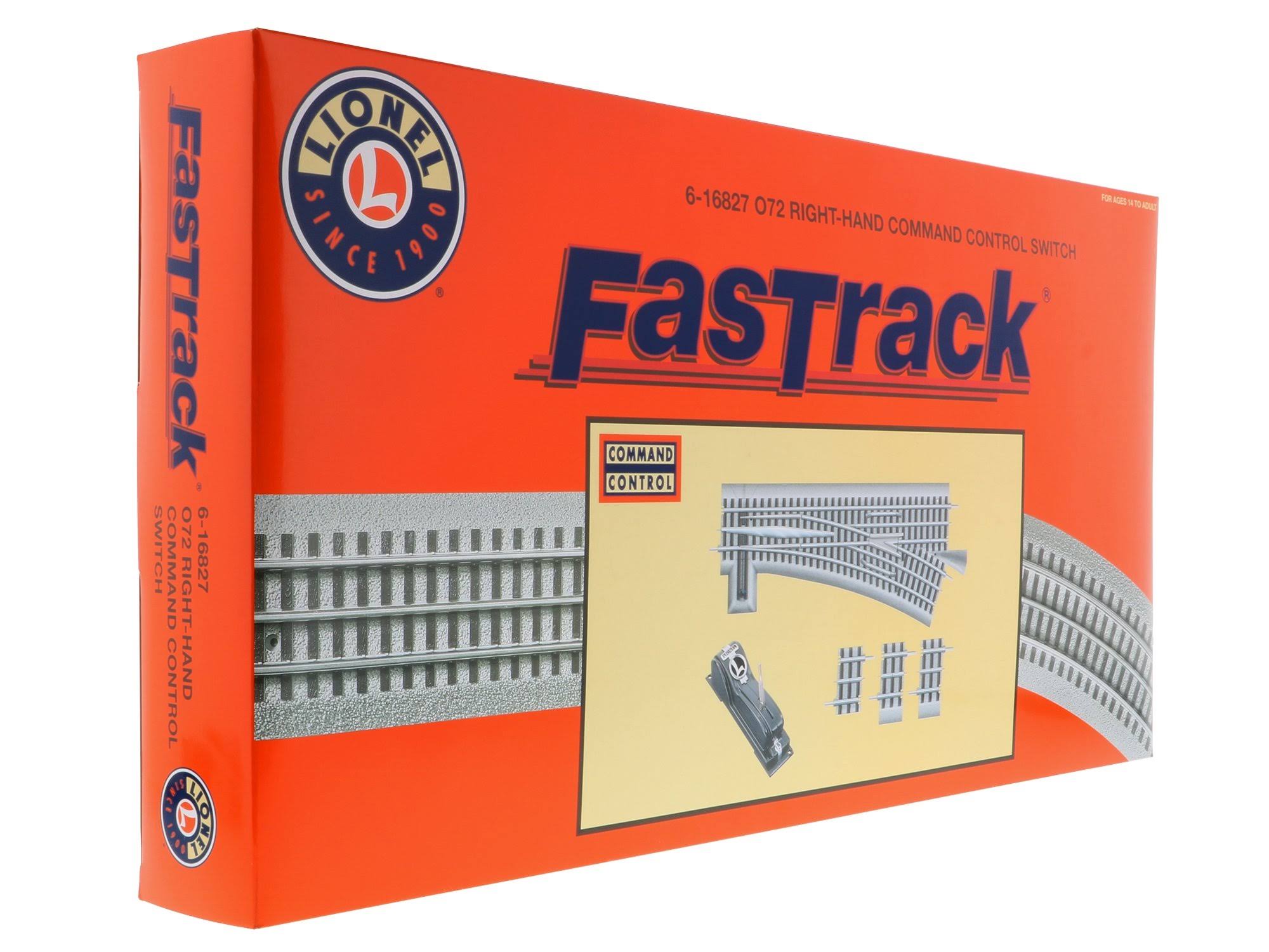 Lionel 6-16827 O-72 FasTrack Command Control Right-Hand Switch
