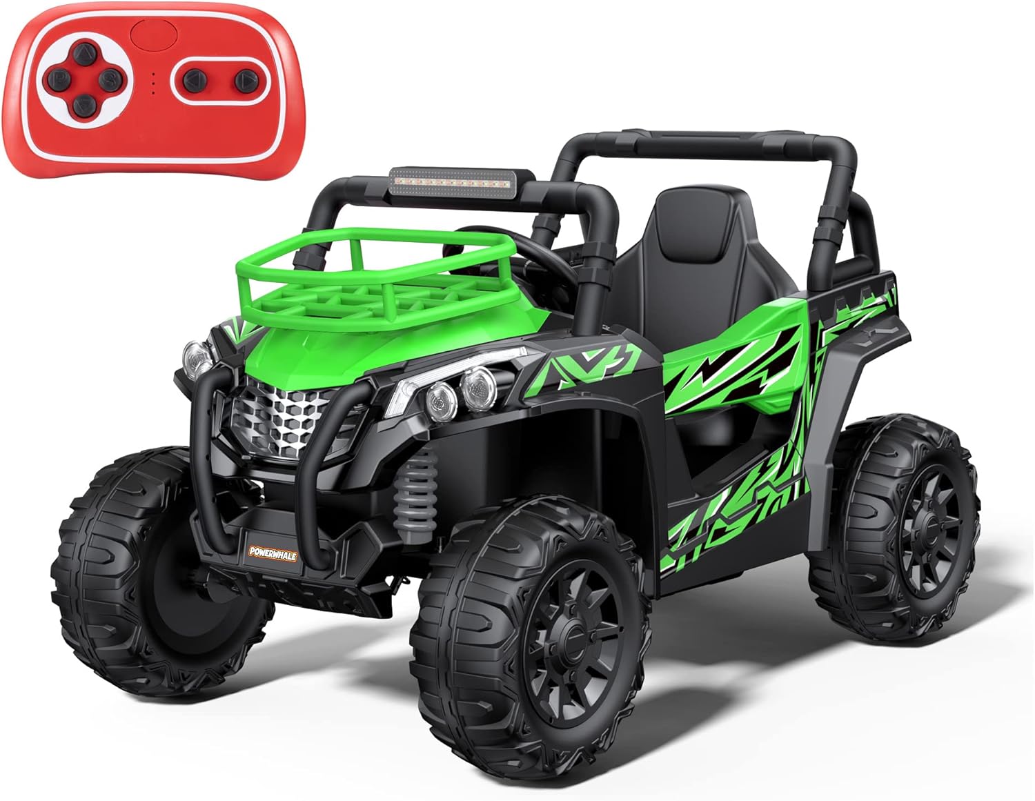 Ride On Car for Kids - 24V UTV Battery Powered Ride On Toys with Remote Control 4WD Kids Electric Car, 4.2Mph High Speed