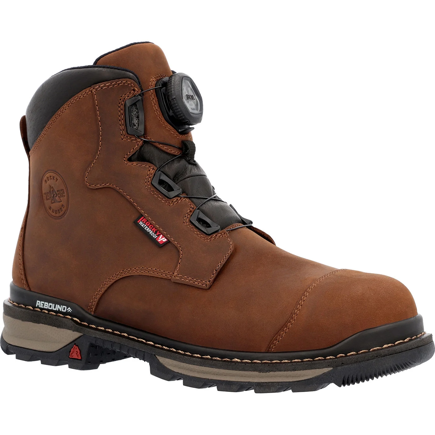 Rocky Rams Horn BOA Composite Toe Waterproof Work Boot Size 13(W)