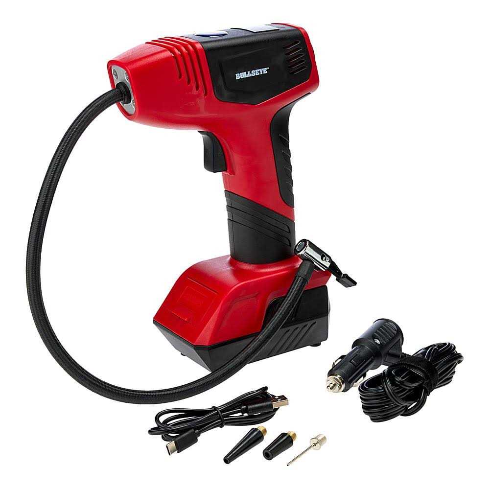Bullseye Pro Portable Air Compressor &amp; Tire Inflator 2000mah - Sports Supplies Online Store