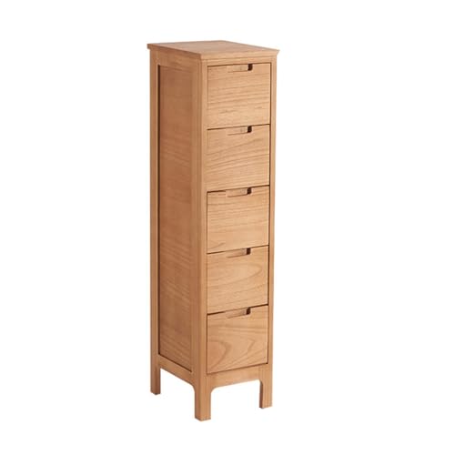 Tall Drawer Organizer for Small Spaces - Narrow Dresser with 5 Drawer Floor Cabinet Storage Organizer - Free Standing Cabinet