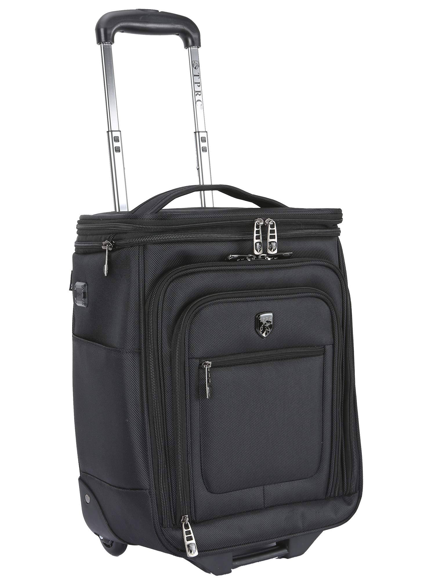 Tprc 17 inch Rolling Underseater w/ Top Expandable Section - Black - Megean
