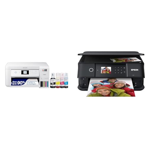 Epson EcoTank ET-2850 Wireless Color All-in-One Cartridge-Free Supertank Printer with Scan, Copy and Auto 2-sided Printing - White (Renewed)