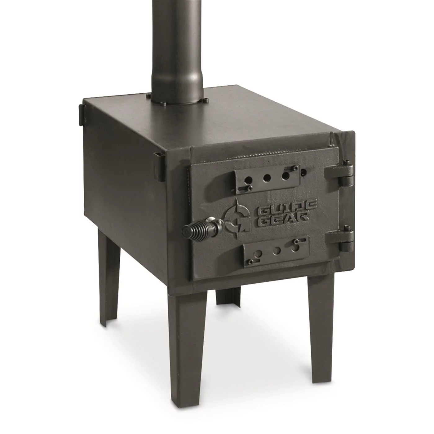 Guide Gear Outdoor Wood Burning Stove, Portable with Chimney Pipe for Cooking, Camping, Tent, Hiking, Fishing, Backpacking - Radiant Selections