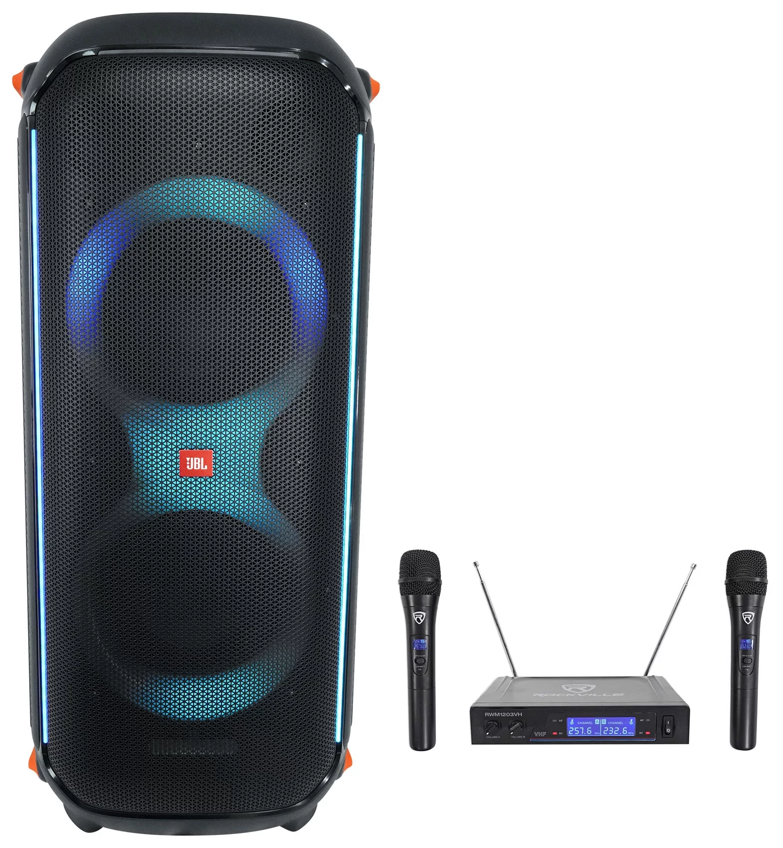 JBL Partybox 710 Portable Bluetooth Party Box Speaker w/Deep Bass+Wireless Mics - Radiant Selections