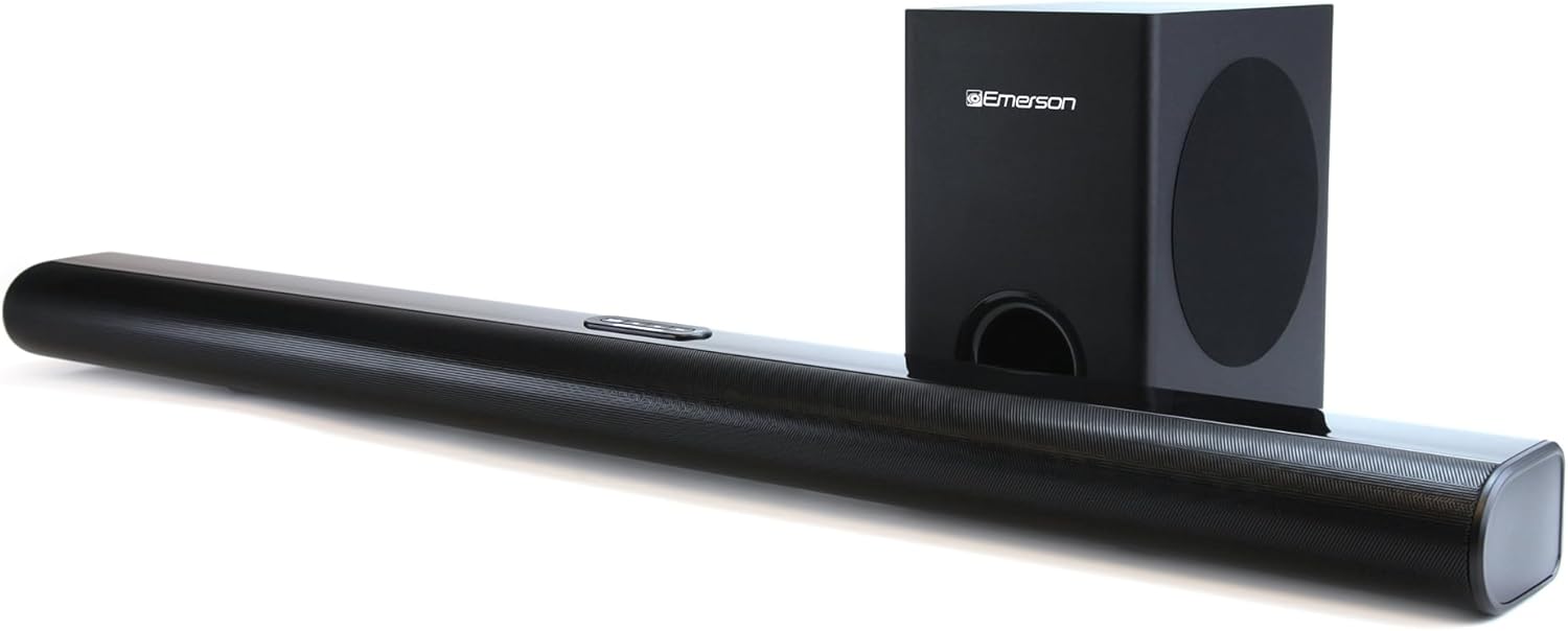 Emerson EHS-2050 37-inch Bluetooth Soundbar with Subwoofer and Remote Control