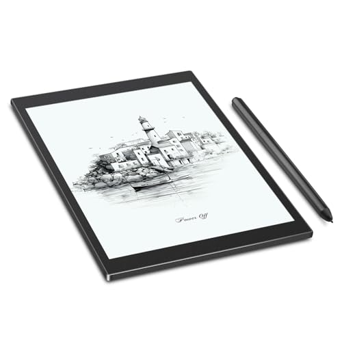 Kloudnote S 10.1" E-Ink Notepad, ePaper Tablet for Note Taking and eBook Reading, 200dpi Notebook eReader Device with Stylus, Android OS - Black