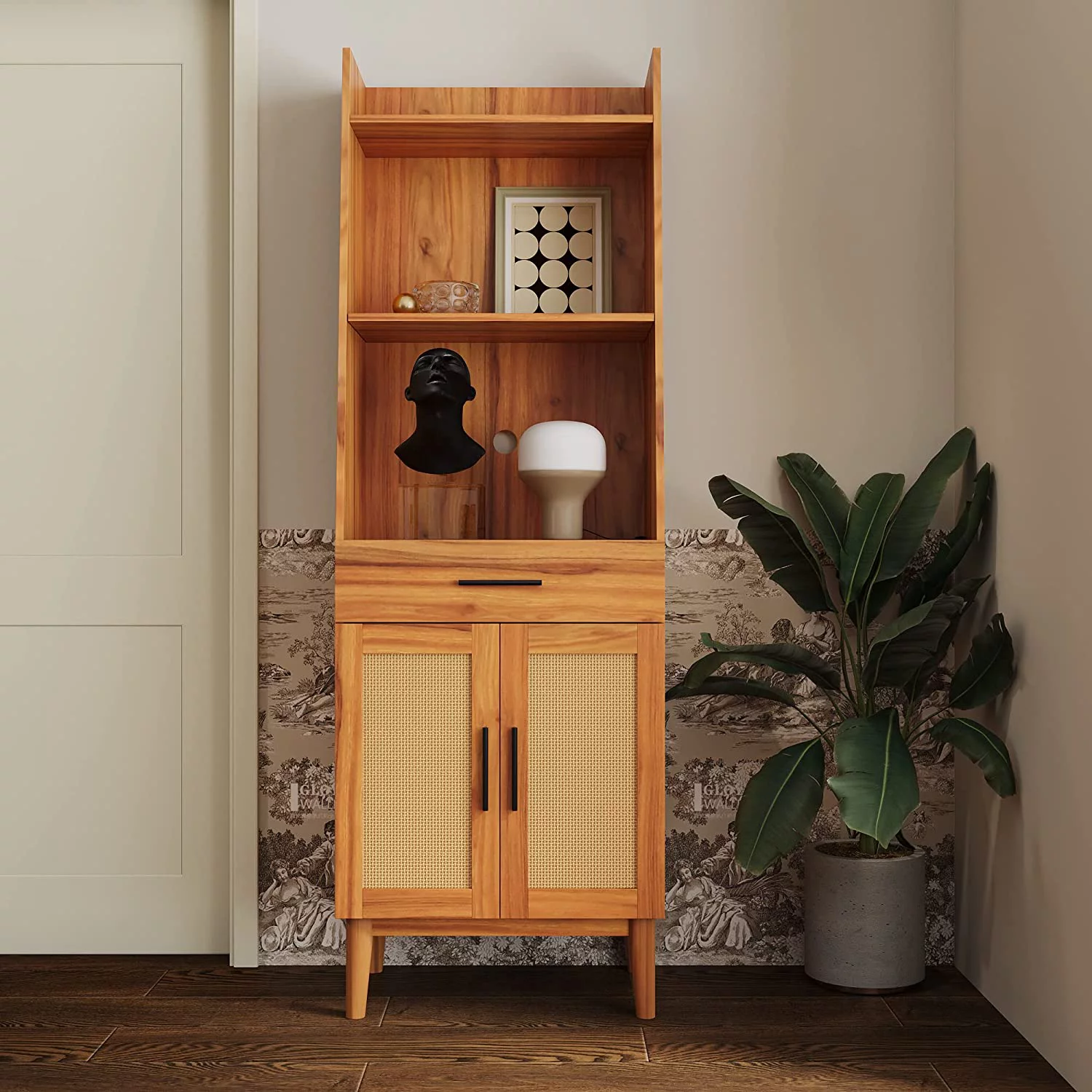 Furnicare Bookshelves and  with Doors and Drawers  71"