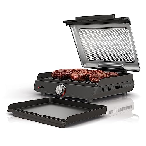 Ninja Griddle and Indoor Grill, 14’’, Electric Grill, For Steak, Burgers, Salmon, Veggies, and More, Pancake Griddle, Nonstick, Dishwasher Safe, 500F